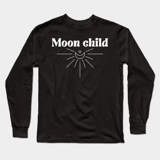 Simple and beautiful Moon Child Long Sleeve T-Shirt